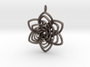 Heart Petals 6 Points Spiral - 5cm - wLoopet 3d printed 