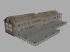 Ship Dock With Buildings 3d printed Dock With 2 Building z Scale