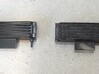 Oil cooler for the 1/8 MP4/4 Kyosho/DeAgostini mod 3d printed original part (left) vs. printed part, painted (right)