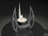 Candle 07 3d printed futuristic tea light holder