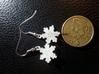 Snowflake Ear Ring Pair 3d printed 