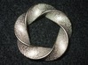 Python 3-5 Torus Knot Pendant 3d printed Python 3-5 Torus Knot Pendant Polished Nickel Steel