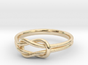 Square Knot Promise Ring 3d printed 