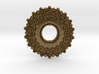 Bicycle Gear Pendant 3d printed Bicycle Gear in Bronze is beautiful