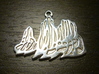 The Mountain: Torres del Paine / Pendant 3d printed Polished silver