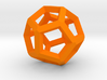 Dodecahedron 10 3d printed 