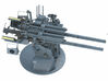 1/144 IJN 12.7 cm/40 (5") Type 89 Naval Gun 3d printed 