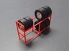 Tire Storage Rack 1/24 - 1/25 Scale Diorama 3d printed 
