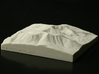 4'' Mt. Katahdin, Maine, USA, Sandstone 3d printed Photo of actual 3D model, looking North at the South-facing slope of Mt. Katahdin.