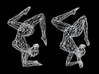Wireframe Dancer Girl 002 3d printed 