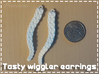 Tasty Wiggler Earrings 3d printed 