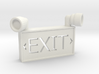 1/10 SCALE EXIT SIGN OPEN BACK 3d printed 