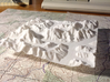 4''/10cm Baltoro Glacier and K2, WSF 3d printed Photo of 4" WSF print of K2, Broad Peak, Concordia, and the Gasherbrums; looking East up the Baltoro Glacier.
