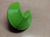 3D snap-fit Fortune Cookie  3d printed the closed fortune cookie