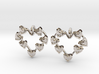 Valentine's hearties earrings 3d printed 