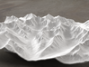 8''/20cm High Tatras, Poland/Slovakia, WSF 3d printed Radiance rendering of model, viewed from Poland, looking SSW