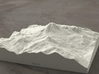 6'' Mt. Baker, Washington, USA, Sandstone 3d printed Radiance rendering of model data, viewed from the West