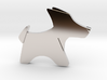 Origami Dog pendant 3d printed 