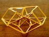 Toroidal Hypercube 80mm 1.5mm Time Traveller 3d printed Handmade Gold Plated Siver version (not Shapeways)