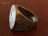 Westworld Ring 232 3d printed WW ring - polished nickel still
