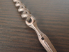 Spiral spear (Letter opener) 3d printed Material : Plished Bronze Steel
