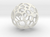 GeoApple  3d printed geometric cell structured apple