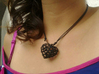 Voronoi Heart Piece Necklace 3d printed 