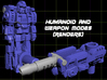Tyr Gaus Transforming Weaponoid Kit (5mm) 3d printed Render of figure in both modes