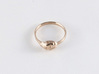 Ladybug Loved Midi Ring 3d printed 14k rose gold size 6 