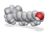 Vitamin a molecule (x40,000,000, 1A = 4mm) 3d printed 