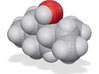 Menthol molecule (x40,000,000, 1A = 4mm) 3d printed 