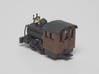 HO Scale - 40.5" Gauge Compressed Air Porter 0-4-0 3d printed Painted with Brass Detail Parts added.