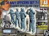 1-48 USN Officers Carrier Island Set7-1 3d printed 