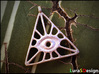  Illuminati Pendant 3d printed Stainless Steel