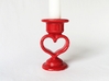 Heart Candle Holder, printed in Porcelain. 3d printed A romantic and charming addition to your table!