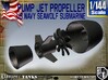 1-144 Pump Jet Seawolf Submarine Propeller 3d printed 