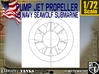1-72 Pump Jet Seawolf Submarine Propeller 3d printed 