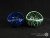 Porcelain plant pot #13 (size small, round) 3d printed Porcelain plant pots #13 (size small, round) - Cobalt Blue and Oribe Green