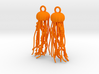 Sea Nettle Jellyfish Earrings 3d printed 