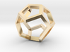 Dodecahedron Sculpture Ring B Gmtrx  3d printed 