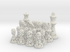 Chess Set Voronoi - Mini 3d printed 