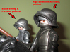 Medieval Sallet compatible with playmobil figure 3d printed 