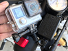 Honda Grom GoPro Mount in Place of Rear View Mirro 3d printed 