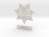 Walking Dead sheriff Grimes badge 3d printed 