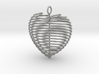 Coiled Heart with Bail 3d printed 