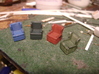 HO Pullman Car Wingback Chair Set 3d printed More painted chairs!
