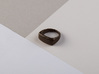 archetype - signature ring 3d printed pictured material: polished bronze steel
