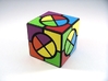 Circle X Cube Puzzle 3d printed Scrambled