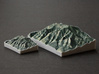 Flatirons, Colorado, USA, 1:50000 3d printed This model (left) next to the 1:25000 scale version