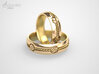 Multy Culty Ring (All Religions) 3d printed Multiculturalism gold